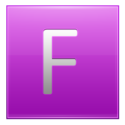 Letter F pink Icon, Letter F pink,Multipurpose Alphabet,System