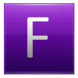 Letter F violet Icon, Letter F violet,Multipurpose Alphabet,System