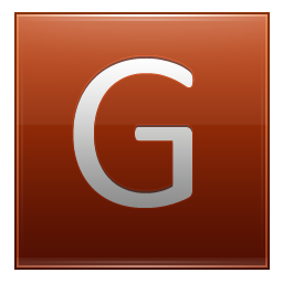 Letter G orange Icon, Letter G orange,Multipurpose Alphabet,System