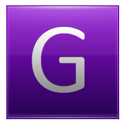 Letter G violet Icon, Letter G violet,Multipurpose Alphabet,System