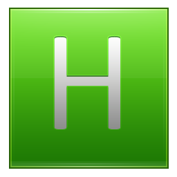 Letter H lg Icon, Letter H lg,Multipurpose Alphabet,System