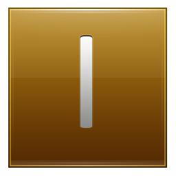 Letter I gold Icon, Letter I gold,Multipurpose Alphabet,System
