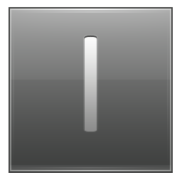 Letter I grey Icon, Letter I grey,Multipurpose Alphabet,System