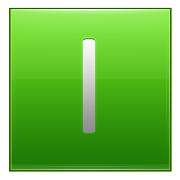 Letter I lg Icon, Letter I lg,Multipurpose Alphabet,System