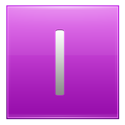 Letter I pink Icon, Letter I pink,Multipurpose Alphabet,System