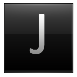 Letter J black Icon, Letter J black,Multipurpose Alphabet,System
