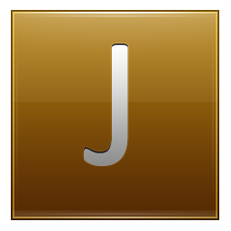 Letter J gold Icon, Letter J gold,Multipurpose Alphabet,System