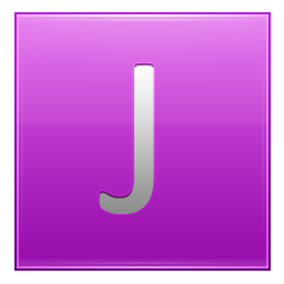 Letter J pink Icon, Letter J pink,Multipurpose Alphabet,System