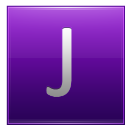 Letter J violet Icon, Letter J violet,Multipurpose Alphabet,System