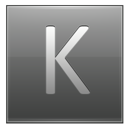 Letter K grey Icon, Letter K grey,Multipurpose Alphabet,System