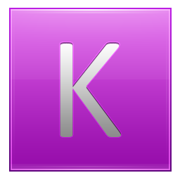 Letter K pink Icon, Letter K pink,Multipurpose Alphabet,System