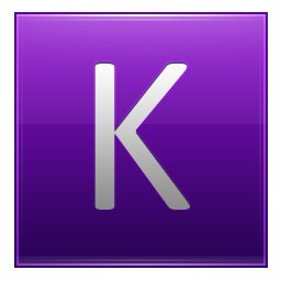 Letter K violet Icon, Letter K violet,Multipurpose Alphabet,System