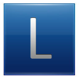 Letter L blue Icon, Letter L blue,Multipurpose Alphabet,System