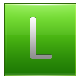 Letter L lg Icon, Letter L lg,Multipurpose Alphabet,System