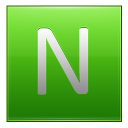 Letter N lg Icon, Letter N lg,Multipurpose Alphabet,System