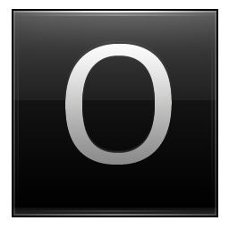 Letter O black Icon, Letter O black,Multipurpose Alphabet,System