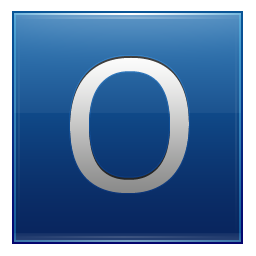 Letter O blue Icon, Letter O blue,Multipurpose Alphabet,System