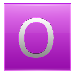Letter O pink Icon, Letter O pink,Multipurpose Alphabet,System