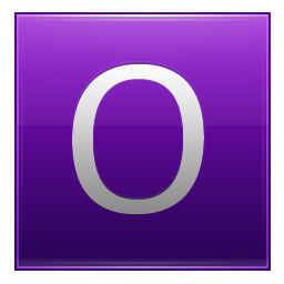 Letter O violet Icon, Letter O violet,Multipurpose Alphabet,System