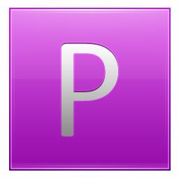 Letter P pink Icon, Letter P pink,Multipurpose Alphabet,System
