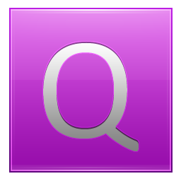 Letter Q pink Icon, Letter Q pink,Multipurpose Alphabet,System