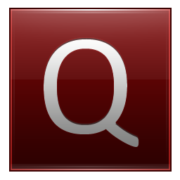 Letter Q red Icon, Letter Q red,Multipurpose Alphabet,System