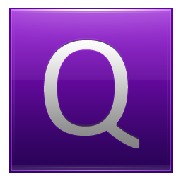 Letter Q violet Icon, Letter Q violet,Multipurpose Alphabet,System