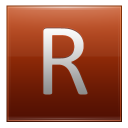 Letter R orange Icon, Letter R orange,Multipurpose Alphabet,System