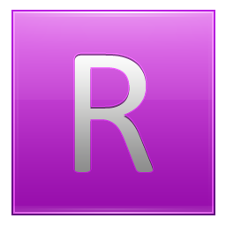 Letter R pink Icon, Letter R pink,Multipurpose Alphabet,System