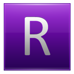 Letter R violet Icon, Letter R violet,Multipurpose Alphabet,System