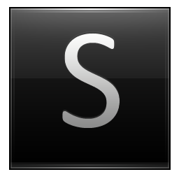 Letter S black Icon, Letter S black,Multipurpose Alphabet,System