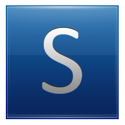 Letter S blue Icon, Letter S blue,Multipurpose Alphabet,System