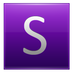 Letter S violet Icon, Letter S violet,Multipurpose Alphabet,System