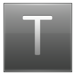 Letter T grey Icon, Letter T grey,Multipurpose Alphabet,System