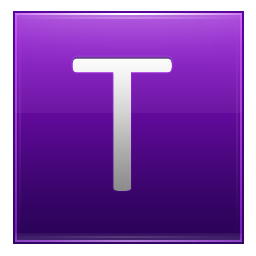 Letter T violet Icon, Letter T violet,Multipurpose Alphabet,System