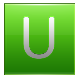 Letter U lg Icon, Letter U lg,Multipurpose Alphabet,System
