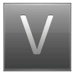 Letter V grey Icon, Letter V grey,Multipurpose Alphabet,System