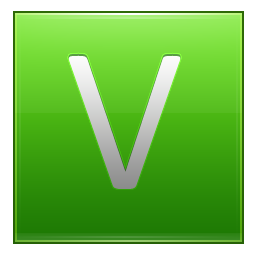 Letter V lg Icon, Letter V lg,Multipurpose Alphabet,System