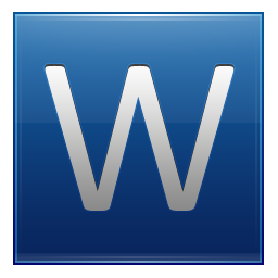 Letter W blue Icon, Letter W blue,Multipurpose Alphabet,System