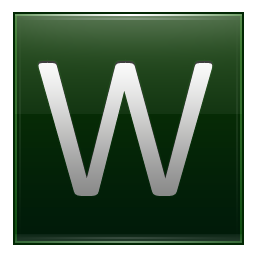 Letter W dg Icon, Letter W dg,Multipurpose Alphabet,System