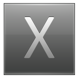 Letter X grey Icon, Letter X grey,Multipurpose Alphabet,System