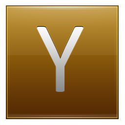 Letter Y gold Icon, Letter Y gold,Multipurpose Alphabet,System