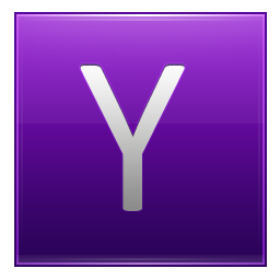 Letter Y violet Icon, Letter Y violet,Multipurpose Alphabet,System