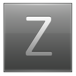 Letter Z grey Icon, Letter Z grey,Multipurpose Alphabet,System