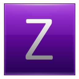 Letter Z violet Icon, Letter Z violet,Multipurpose Alphabet,System