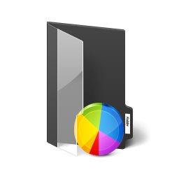 Folder Charts Icon, Folder Charts,NX10,System,