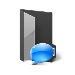 Folder Chatlogs Icon, Folder Chatlogs,NX10,System,