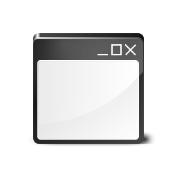 Window black Icon, Window black,NX10,System,