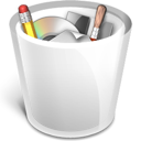 Trash full Icon, Trash full,Neige,System