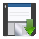 Actions document save as Icon, Actions document save as,NuoveXT 2,System